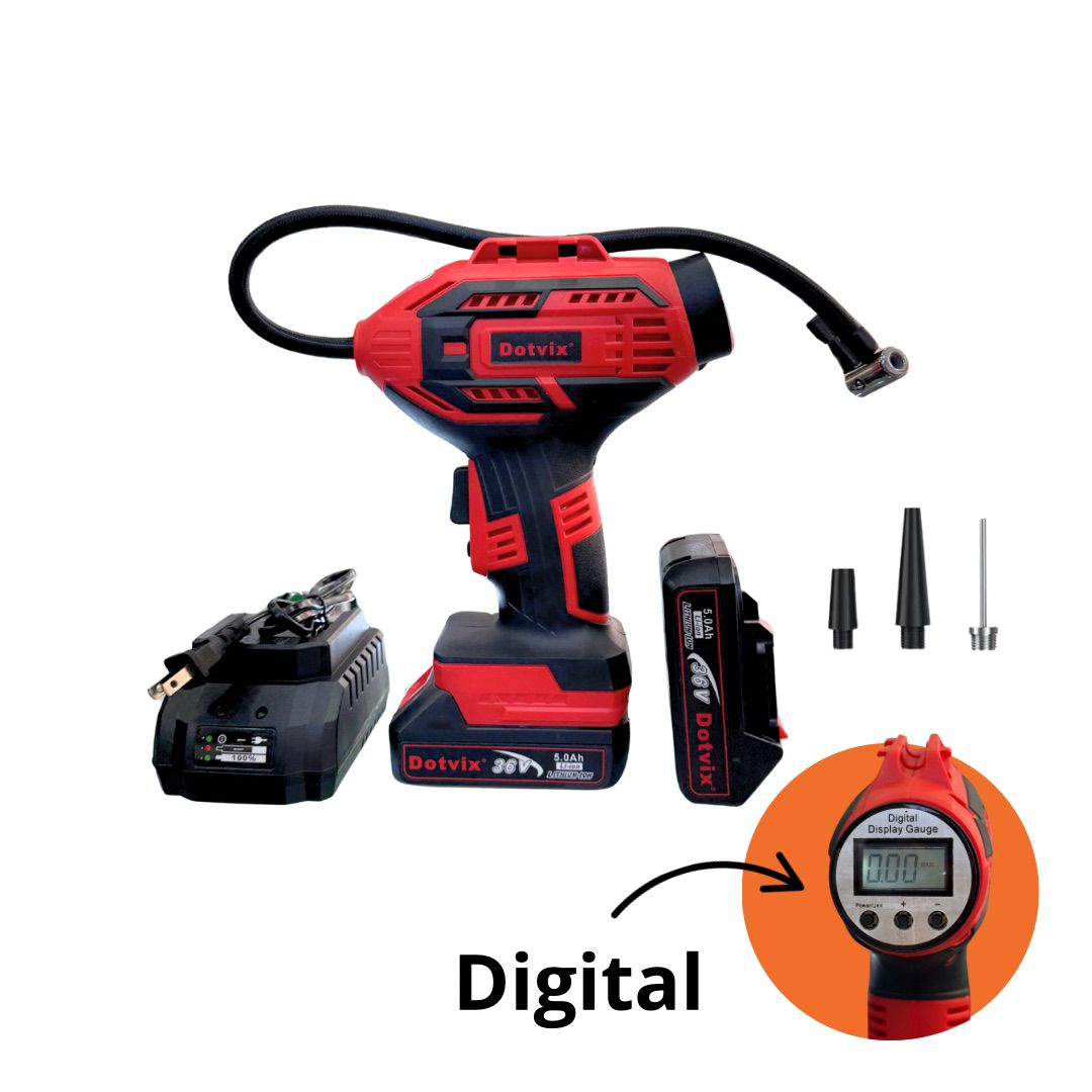 - Compresor de Aire Inalámbrico Digital